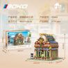 BAKA TECHNOLOGY 33202 XƯỞNG BÁNH RÁN bộ đồ chơi xếp lắp ráp ghép mô hình Creator DONUT DESSERT WORKSHOP Sáng Tạo 3945 khối