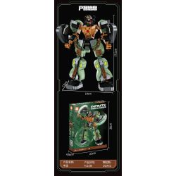 FORANGE FC1539 1539 MÁY THỦY HỬ MECHA FC1539 bộ đồ chơi xếp lắp ráp ghép mô hình 292 khối