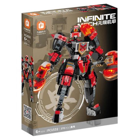 FORANGE FC1532 1532 MECHA TAM QUỐC FC1532 bộ đồ chơi xếp lắp ráp ghép mô hình 370 khối