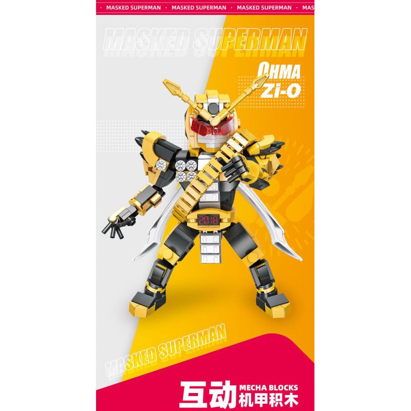 JIESTAR 58191 KAMEN RIDER ZI-O bộ đồ chơi xếp lắp ráp ghép mô hình Movie & Game MASKED SUPERMAN OHMA ZI-O Phim Và Trò Chơi 431 khối