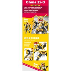 JIESTAR 58191 KAMEN RIDER ZI-O bộ đồ chơi xếp lắp ráp ghép mô hình Movie & Game MASKED SUPERMAN OHMA ZI-O Phim Và Trò Chơi 431 khối