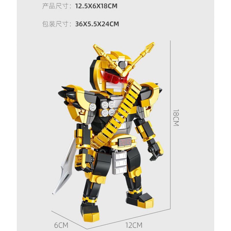 JIESTAR 58191 KAMEN RIDER ZI-O bộ đồ chơi xếp lắp ráp ghép mô hình Movie & Game MASKED SUPERMAN OHMA ZI-O Phim Và Trò Chơi 431 khối