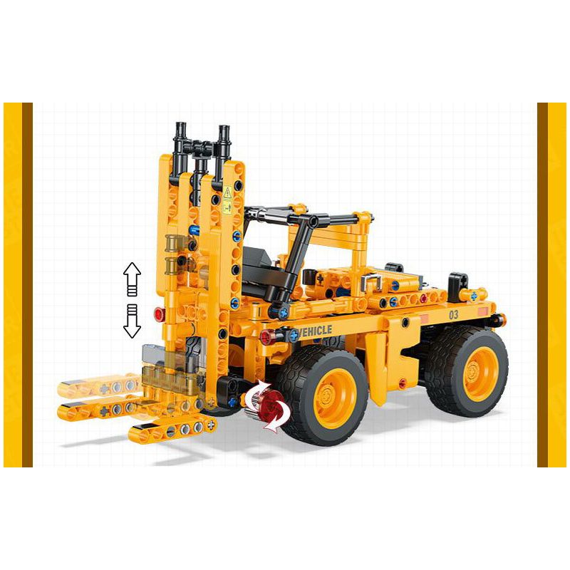 JIESTAR 57018 HAI LẦN THAY ĐỔI XE CỦA TÔI bộ đồ chơi xếp lắp ráp ghép mô hình Technic Kỹ Thuật Công Nghệ Cao Mô Hình Phương Tiện 405 khối