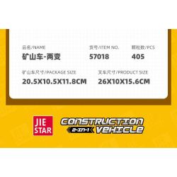 JIESTAR 57018 HAI LẦN THAY ĐỔI XE CỦA TÔI bộ đồ chơi xếp lắp ráp ghép mô hình Technic Kỹ Thuật Công Nghệ Cao Mô Hình Phương Tiện 405 khối