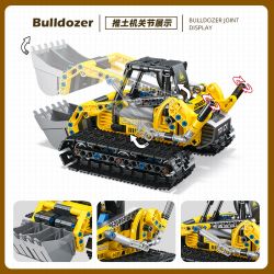 JIESTAR 57017 MÁY XÚC HAI THAY ĐỔI bộ đồ chơi xếp lắp ráp ghép mô hình Technic Kỹ Thuật Công Nghệ Cao Mô Hình Phương Tiện 399 khối