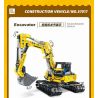 JIESTAR 57017 MÁY XÚC HAI THAY ĐỔI bộ đồ chơi xếp lắp ráp ghép mô hình Technic Kỹ Thuật Công Nghệ Cao Mô Hình Phương Tiện 399 khối