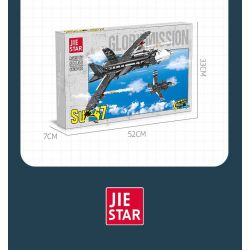JIESTAR 58138 TIÊM KÍCH SU-47 bộ đồ chơi xếp lắp ráp ghép mô hình Technic SU-47 FIGHTER AIRCRAFT Kỹ Thuật Công Nghệ Cao Mô Hình Phương Tiện 669 khối