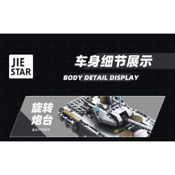JIESTAR 58115 THIẾT GIÁP T-14 bộ đồ chơi xếp lắp ráp ghép mô hình Technic T-14 ARMATA Kỹ Thuật Công Nghệ Cao Mô Hình Phương Tiện 613 khối