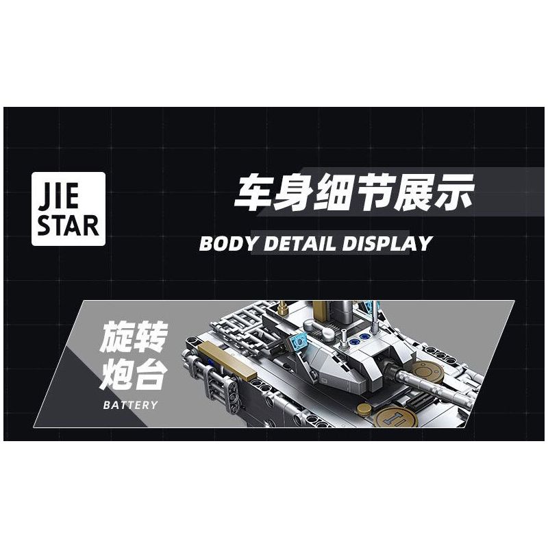 JIESTAR 58115 THIẾT GIÁP T-14 bộ đồ chơi xếp lắp ráp ghép mô hình Technic T-14 ARMATA Kỹ Thuật Công Nghệ Cao Mô Hình Phương Tiện 613 khối