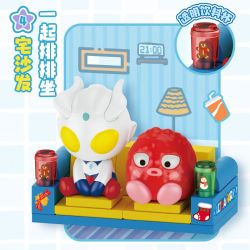 TOP TOY TC2213 2213 ULTRAMAN SOFA GIA ĐÌNH KHUNG CẢNH CỰC KỲ HẠNH PHÚC bộ đồ chơi xếp lắp ráp ghép mô hình Movie & Game Phim Và Trò Chơi