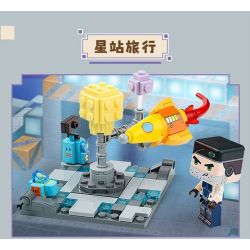 QMAN ENLIGHTEN KEEPPLEY 72049 MINI WORLD BRAVELY ENTER THE MYRA PLANET 4 MÔ HÌNH THOÁT KHỎI NÚI LỬA PHIÊU LƯU TRONG RỪNG NHIỆT ĐỚI KHÁM PHÁ ĐẠI DƯƠNG VÀ DU LỊCH TRẠM SAO bộ đồ chơi xếp lắp ráp ghép mô hình Movie & Game Phim Và Trò Chơi