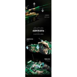 KEEPPLEY 22021 XE TĂNG CHIẾN ĐẤU CHỦ LỰC 96B tỷ lệ 1:26 bộ đồ chơi xếp lắp ráp ghép mô hình Military Army Quân Sự Bộ Đội 1177 khối