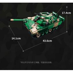 KEEPPLEY 22021 XE TĂNG CHIẾN ĐẤU CHỦ LỰC 96B tỷ lệ 1:26 bộ đồ chơi xếp lắp ráp ghép mô hình Military Army Quân Sự Bộ Đội 1177 khối