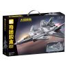 KEEPPLEY 22020 MÁY BAY CHIẾN ĐẤU PHIÊN BẢN NGỤY TRANG J-20 tỷ lệ 1:42 bộ đồ chơi xếp lắp ráp ghép mô hình Military Army Quân Sự Bộ Đội 1096 khối