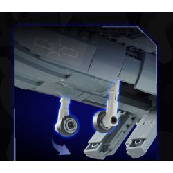 KEEPPLEY 22020 MÁY BAY CHIẾN ĐẤU PHIÊN BẢN NGỤY TRANG J-20 tỷ lệ 1:42 bộ đồ chơi xếp lắp ráp ghép mô hình Military Army Quân Sự Bộ Đội 1096 khối