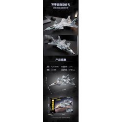 KEEPPLEY 22020 MÁY BAY CHIẾN ĐẤU PHIÊN BẢN NGỤY TRANG J-20 tỷ lệ 1:42 bộ đồ chơi xếp lắp ráp ghép mô hình Military Army Quân Sự Bộ Đội 1096 khối