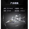 KEEPPLEY 22020 MÁY BAY CHIẾN ĐẤU PHIÊN BẢN NGỤY TRANG J-20 tỷ lệ 1:42 bộ đồ chơi xếp lắp ráp ghép mô hình Military Army Quân Sự Bộ Đội 1096 khối