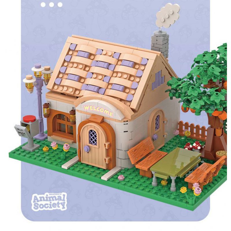 SMALL ANGLE JD036 HIỆP HỘI ĐỘNG VẬT bộ đồ chơi xếp lắp ráp ghép mô hình Movie & Game ANIMAL SOCIETY Phim Và Trò Chơi 889 khối