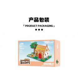 SMALL ANGLE JD035 HIỆP HỘI ĐỘNG VẬT bộ đồ chơi xếp lắp ráp ghép mô hình Movie & Game ANIMAL SOCIETY HUI HUT Phim Và Trò Chơi 879 khối