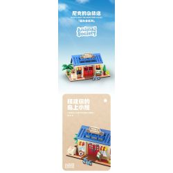 SMALL ANGLE JD034 HIỆP HỘI ĐỘNG VẬT bộ đồ chơi xếp lắp ráp ghép mô hình Movie & Game ANIMAL SOCIETY NOOK'S SHOP Phim Và Trò Chơi 840 khối