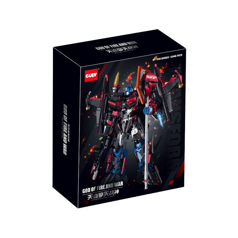 GULY 80503 SKYFIRE QINGTIAN MECHA bộ đồ chơi xếp lắp ráp ghép mô hình Technic TRANSFORMROBOT Kỹ Thuật Công Nghệ Cao Mô Hình Phương Tiện 4366 khối