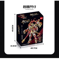 GULY 80502 MONKEY KING MECHA PHIÊN BẢN GIỚI HẠN bộ đồ chơi xếp lắp ráp ghép mô hình 3617 khối
