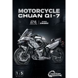 10753 GULY 60525 XE MÁY tỷ lệ 1:5 bộ đồ chơi xếp lắp ráp ghép mô hình Technic KAWASAKI Kỹ Thuật Công Nghệ Cao Mô Hình Phương Tiện 2156 khối