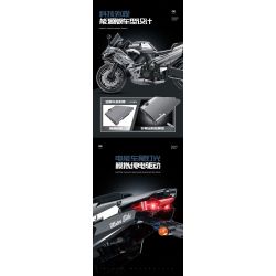 10753 GULY 60525 XE MÁY tỷ lệ 1:5 bộ đồ chơi xếp lắp ráp ghép mô hình Technic KAWASAKI Kỹ Thuật Công Nghệ Cao Mô Hình Phương Tiện 2156 khối