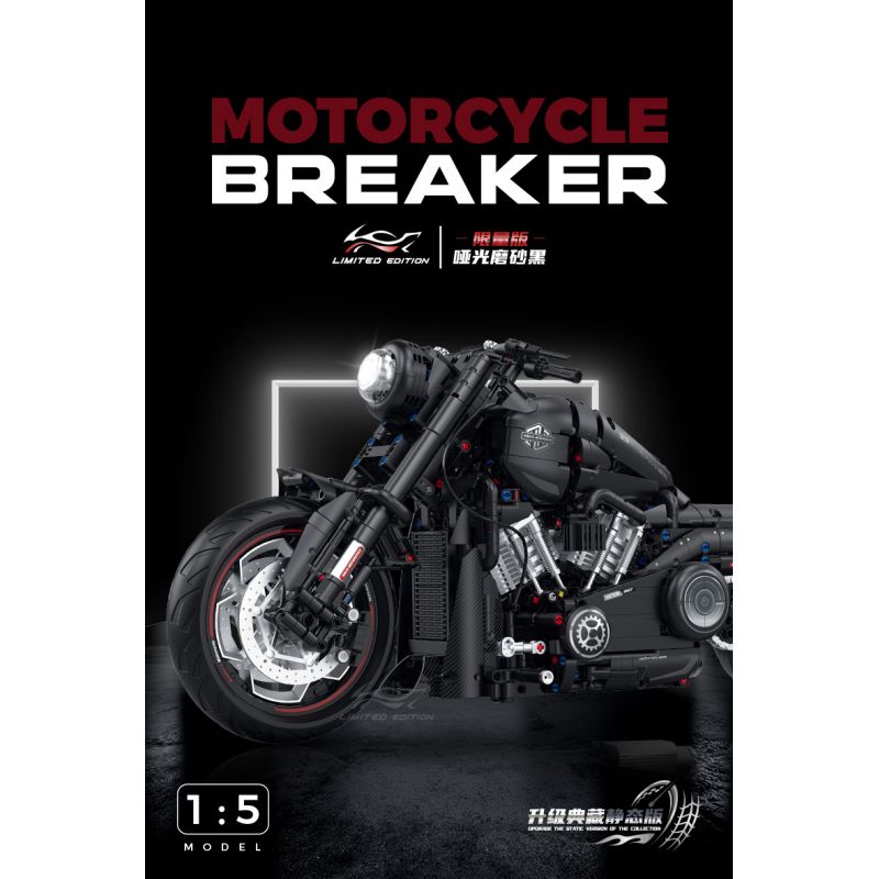 GULY 60521 XE MÁY ĐUÔI MỀM tỷ lệ 1:5 bộ đồ chơi xếp lắp ráp ghép mô hình Technic Kỹ Thuật Công Nghệ Cao Mô Hình Phương Tiện 2260 khối