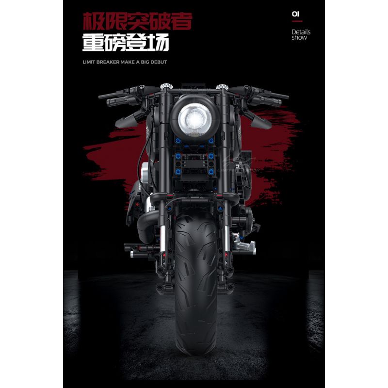 GULY 60521 XE MÁY ĐUÔI MỀM tỷ lệ 1:5 bộ đồ chơi xếp lắp ráp ghép mô hình Technic Kỹ Thuật Công Nghệ Cao Mô Hình Phương Tiện 2260 khối