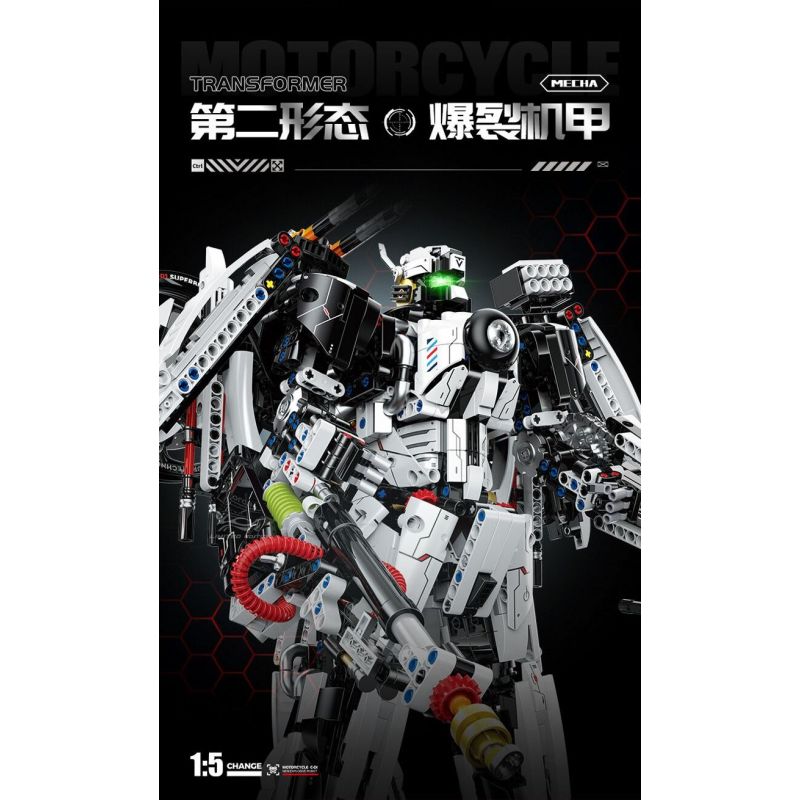 GULY 60520 XE MÁY BIẾN HÌNH tỷ lệ 1:5 bộ đồ chơi xếp lắp ráp ghép mô hình Technic LOTUS C-01 Kỹ Thuật Công Nghệ Cao Mô Hình Phương Tiện 2616 khối