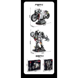 GULY 60520 XE MÁY BIẾN HÌNH tỷ lệ 1:5 bộ đồ chơi xếp lắp ráp ghép mô hình Technic LOTUS C-01 Kỹ Thuật Công Nghệ Cao Mô Hình Phương Tiện 2616 khối