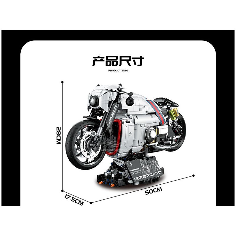 GULY 60520 XE MÁY BIẾN HÌNH tỷ lệ 1:5 bộ đồ chơi xếp lắp ráp ghép mô hình Technic LOTUS C-01 Kỹ Thuật Công Nghệ Cao Mô Hình Phương Tiện 2616 khối