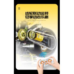GULY 60519 XE MÁY CYBERPUNK tỷ lệ 1:5 bộ đồ chơi xếp lắp ráp ghép mô hình Technic Kỹ Thuật Công Nghệ Cao Mô Hình Phương Tiện 2752 khối