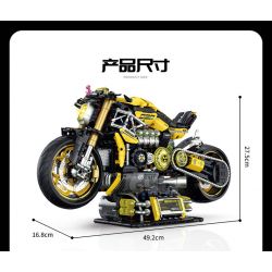 GULY 60519 XE MÁY CYBERPUNK tỷ lệ 1:5 bộ đồ chơi xếp lắp ráp ghép mô hình Technic Kỹ Thuật Công Nghệ Cao Mô Hình Phương Tiện 2752 khối