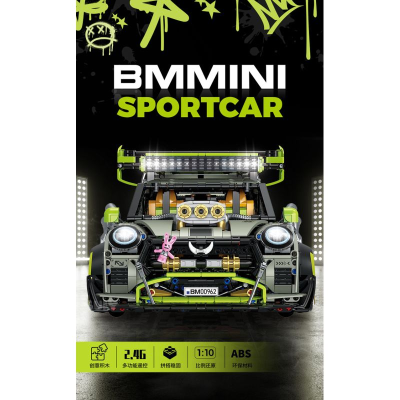 GULY 10632 XE ĐỘ MINI 1:10 tỷ lệ 1:10 bộ đồ chơi xếp lắp ráp ghép mô hình Technic Kỹ Thuật Công Nghệ Cao Mô Hình Phương Tiện 2550 khối