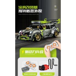 GULY 10632 XE ĐỘ MINI 1:10 tỷ lệ 1:10 bộ đồ chơi xếp lắp ráp ghép mô hình Technic Kỹ Thuật Công Nghệ Cao Mô Hình Phương Tiện 2550 khối