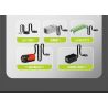 GULY 10632 XE ĐỘ MINI 1:10 tỷ lệ 1:10 bộ đồ chơi xếp lắp ráp ghép mô hình Technic Kỹ Thuật Công Nghệ Cao Mô Hình Phương Tiện 2550 khối