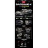 GULY 10626 XE THỂ THAO 1:8 tỷ lệ 1:8 bộ đồ chơi xếp lắp ráp ghép mô hình Technic PORSCHE MISSION X Kỹ Thuật Công Nghệ Cao Mô Hình Phương Tiện 4056 khối