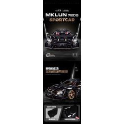 GULY 10625 XE THỂ THAO 1:8 tỷ lệ 1:8 bộ đồ chơi xếp lắp ráp ghép mô hình Technic MCLAREN 720S SPORTCAR Kỹ Thuật Công Nghệ Cao Mô Hình Phương Tiện 3658 khối