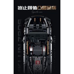 GULY 10625 XE THỂ THAO 1:8 tỷ lệ 1:8 bộ đồ chơi xếp lắp ráp ghép mô hình Technic MCLAREN 720S SPORTCAR Kỹ Thuật Công Nghệ Cao Mô Hình Phương Tiện 3658 khối