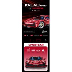 GULY 10623 XE THỂ THAO FERRARI 1:8 tỷ lệ 1:8 bộ đồ chơi xếp lắp ráp ghép mô hình Technic Kỹ Thuật Công Nghệ Cao Mô Hình Phương Tiện 3982 khối