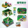 JIESTAR 89108 CHẾ ĐỘ XEM PHỐ SÁNG TẠO CỬA HÀNG THỰC VẬT MỌNG NƯỚC bộ đồ chơi xếp lắp ráp ghép mô hình POTTED PLANT SHOP 2647 khối