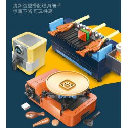 JIESTAR 58128 6 THIẾT BỊ GIA DỤNG NHỎ bộ đồ chơi xếp lắp ráp ghép mô hình Creator Sáng Tạo 366 khối