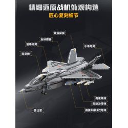 KEEPPLEY 23019 PHIÊN BẢN CƠ SỞ CỦA MÁY BAY CHIẾN ĐẤU TÀNG HÌNH J-35 tỷ lệ 1:36 bộ đồ chơi xếp lắp ráp ghép mô hình Military Army Quân Sự Bộ Đội 1877 khối