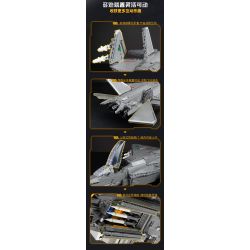 KEEPPLEY 23019 PHIÊN BẢN CƠ SỞ CỦA MÁY BAY CHIẾN ĐẤU TÀNG HÌNH J-35 tỷ lệ 1:36 bộ đồ chơi xếp lắp ráp ghép mô hình Military Army Quân Sự Bộ Đội 1877 khối