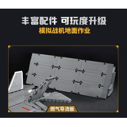 KEEPPLEY 23019 PHIÊN BẢN CƠ SỞ CỦA MÁY BAY CHIẾN ĐẤU TÀNG HÌNH J-35 tỷ lệ 1:36 bộ đồ chơi xếp lắp ráp ghép mô hình Military Army Quân Sự Bộ Đội 1877 khối