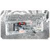 KEEPPLEY 23019 PHIÊN BẢN CƠ SỞ CỦA MÁY BAY CHIẾN ĐẤU TÀNG HÌNH J-35 tỷ lệ 1:36 bộ đồ chơi xếp lắp ráp ghép mô hình Military Army Quân Sự Bộ Đội 1877 khối