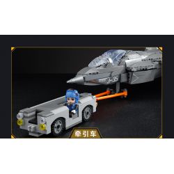 KEEPPLEY 23019 PHIÊN BẢN CƠ SỞ CỦA MÁY BAY CHIẾN ĐẤU TÀNG HÌNH J-35 tỷ lệ 1:36 bộ đồ chơi xếp lắp ráp ghép mô hình Military Army Quân Sự Bộ Đội 1877 khối