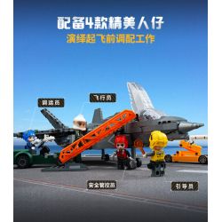 KEEPPLEY 23019 PHIÊN BẢN CƠ SỞ CỦA MÁY BAY CHIẾN ĐẤU TÀNG HÌNH J-35 tỷ lệ 1:36 bộ đồ chơi xếp lắp ráp ghép mô hình Military Army Quân Sự Bộ Đội 1877 khối